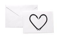 Fishing Hook Heart Stationery Note Card Set