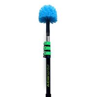 EVERSPROUT 7-to-25 Foot Cobweb Duster and Extension-Pole Combo (30+ Foot Reach, Medium-Stiff Bristles) | Hand Packaged | Heavy Duty, 4-Stage Aluminum Pole | Indoor & Outdoor Use Brush Attachment
