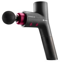 Sonic X Personal Percussion Massage Gun - Deep Tissue Massager for Muscle Pain Relief and Enhanced Recovery for Athletes - Ultra Quiet, Powerful 5 Speed High-Intensity Vibration (Black)