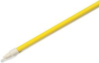 Carlisle 4022704 Sparta Yellow Threaded Solid Foam-Filled Fiberglass Handle with Self-Locking Flex Tip, 60" L x 1" Dia. (Case of 12)