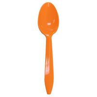 Medium Weight Plastic Colored Frozen Yogurt Spoons - 1,000/case (Orange)
