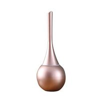 Whiidoom Modern Toilet Bowl Brush and Holder Stainless Steel Base Toilet Brush Set(Rose Gold)