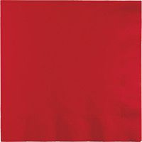 150-Count Touch of Color Paper Lunch Napkins, Classic Red