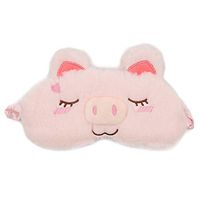 ACTLATI Sleep Eye Mask Cute Animal Night Blindfold with Elastic Strap Soft Eye Cover for Night Sleeping, Travel, Nap (Eye mask Pink)