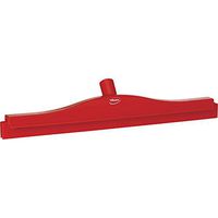 Vikan 77134 Rubber Polypropylene Frame Double Blade Squeegee, 20", Red
