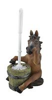Seattle Pew Nose Holding Horse Helper Toilet Brush and Holder Set