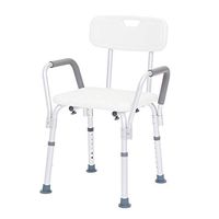 TYJ-USA Walker Elderly Bath Chair Shower Bench, Aluminum Alloy Anti-Skid, Pregnant Women Bath Chair Bathroom Chair (Color : White, Size : 465770cm)