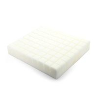 MediChoice Pressure Relief Foam Seat Cushion with Clear Cover, 18 Inches x 16 Inches x 3 Inches, High Density, Accomodates Up to 250 Pounds (Each of 1)