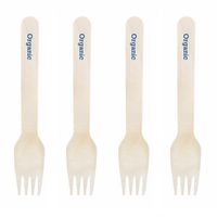 Dress My Cupcake Natural Wood 200-Pack Candy Buffet Forks DIY Kit, Organic, Royal Blue