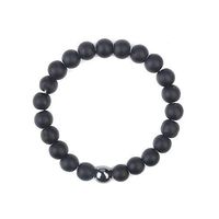Beaded Bracelet for Men Women Onyx Matte Agate Stone Lucky Bracelet Him Jewelry Popular Stylish Bracelets Fashion Charms Cheap Best Bangle Good Bangles