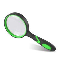Magnifier Magnifying Glass Handheld Seniors Reading Optical Glass Lens High Clarity with Non-Slip Soft Rubber Handle for Reading, Hobbies, Repair, Observation (Size : 75mm)