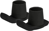 NOVA Walker Glide Skis, Universal Fit, One Pair, Black