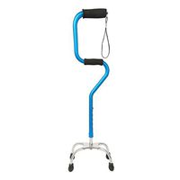 LIN-rlp Elderly Crutches Four-Legged Walker Anti-Fall Sticks with Lights