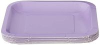 Creative Converting Touch of Color 18 Count Square Paper Lunch Plates, Luscious Lavender