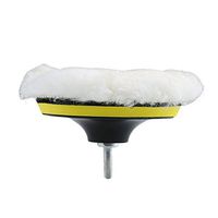 5Inch Polishing Woolen Sponge Buffing Pads Kits 3PCS with Thread Drill Adapter with Shank for Car Sanding, Polishing, Waxing, Sealing Glaze by Cozzy (02)