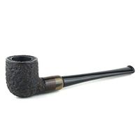 Handmade Tobacco Smoking Pipe - Model No. 110 Savitch Walnut/Ebony Rusticated A - Mediterranean Briar Wood