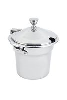 Bon Chef 5611WHCHRSS Soup Tureen with Hinged Cover Arches Design with Round Handles, Stainless Steel