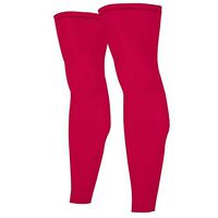 CFR Sports Compression Knee Sleeves Thigh Calf Support Braces Unisex Stretch Long Sleeve Football Basketball Cycling,One Pair,Red,2XL