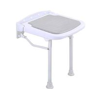 Folding Stool Wall Chair Aisle Chair Shower Stool Wall Chair Wall Seat Stool Bathroom Chair Bath Stool (Color : Gray, Size : Adjustable)