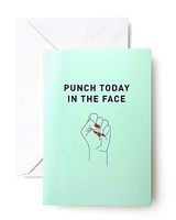 Mara Mi Punch Today In The Face Note Card, 10 Count