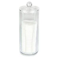 Xisheep Cos Organizer, Cosmetic Organizer Compactor Container Make-Up Discs Diam 7.5 x 20h cm Housekeeping Organizers Home Decorations, for Easter White