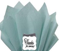 48Sheets Blue Haze 20" x 30"Large Gift Wrap & Large Flower Decoration Crafting Tissues Paper with Decorative Gift Tags