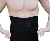 Alpha Medical 10" Vented Lumbosacral Support Elastic Back Brace for Lower Back (XX-Large, White)