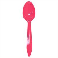 Medium Weight Plastic Colored Frozen Yogurt Spoons - 1,000/case (Pink)