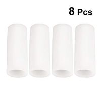SUPVOX 8pcs Finger Sleeves Protector Finger Protection Cots for Arthritis Basketball Mallet Finger Trigger White S