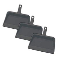 impact products inc 700-90 12", Black, Plastic, Heavy Duty Dust Pan (3)
