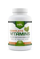 MFL Complete Vitamins | MULTIVITAMIN & Minerals | Omega 3.6.9 | COQ-10 | D3 | NO Iron | 60 Capsules