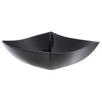 Wavetrends? 32 oz Black Plastic Serving Bowl - 7 1/2"Sq x 2"H