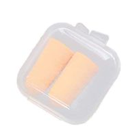 FRIDG Ear Plugs for Sleeping, 1 Pair Portable Mini Soft Noise Reduction Earplug Ear Plug Sleeping Aid Device Orange