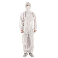 WXAN Disposable Protective Clothing Anti-Dust Isolation Non-Porous Isolation Clothing Safety Suit, Protective products for special periods to effectively protect yourself! (White;L, as shown)