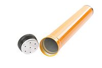 Cigar Travel Tube made of aluminum alloy, 7.68" x 0.98" (19,5cm x 2,5cm), yellow, Mod. 5294-03 (US)