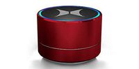 Xtreme Mini Round Helix Light-Up Bluetooth Speaker (Red)