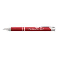 Tres-Chic Pen - LaserMax - Bright Red, with Black Ink GST - 100 Quantity - $1.50 each - Promotional Product/Bulk / WITH YOUR CUSTOMIZED BRANDING
