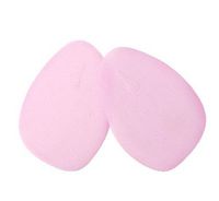 Gentle Meow 4 Pairs Front Half Insoles Feet Shockproof Forefoot Half Sole Cushions, Pink