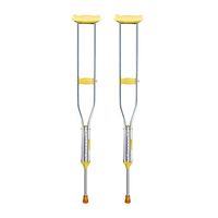 Alloeliey Underarm Crutches Non-Slip, Walking Crutches Lightweight, Fractures can be Adjusted for Medical Crutches, Suitable for People with Reduced Mobility,Double