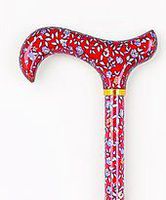 Ladies Adjustable Red Floral Pattern