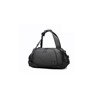 F&W WF Travel Bag -Men's Portable Short-Distance Travel Large-Capacity Wet and Dry Separation Luggage Waterproof Backpack (Color : Black, Size : 623423cm)