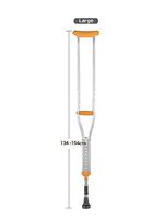 HANGERÂ Crutch Underarm Adjustable Height Adult Red Dot Axilla Crutches Small Medium Large, Large