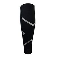 Jophufed Calf Compression Sleeves for Men & Women for Shin Splint, Calf Pain Relief. (Black，M)