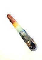 CRYSTALMIRACLE Seven Chakra Generator Point Wand Crystal Healing Metaphysical Gemstone Reiki FENG Shui Gift Positive Energy Peace Health Wealth Success Spiritual Meditation Aura