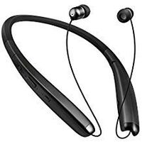 Bluetooth Headphones Retractable Bluetooth Neckband Foldable, Retractable Earbuds, Sport IPX4 Anti-Sweat with Mic Noise Reduction HD Stereo Headset(Black)