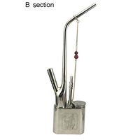 Pipe Retro Vintage Copper White Copper Hookah Hookah Thick Brass Gift Box