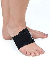Sole Essentials unisex-adult Plantar Fasciitis Arch Wrap, Adjustable Wrap Relieves Heel & Arch Pain Black/Gray, Universal