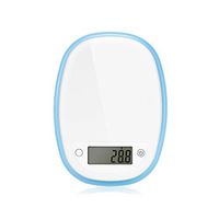 Digital Bathroom Scales Kitchen High-Precision Electronic Baking Scale Digital Home Cooking Food Scales Stylish Slim Weighing Scale Body Composition Monitors (Color : Blue)