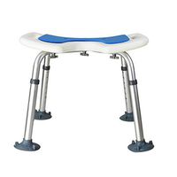 ZHAOYONGLI Bathing Aid for Bathroom Stool Lightweight Height Adjustable Aluminum Alloy Shower Stool Bathroom Seat (Color : B Suction pad)