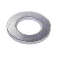 Steel Flat Washer, Zinc Plated Finish, ASME B18.22.1, 1" Screw Size, 1-1/16" ID, 2" OD, 0.134" Thick (Pack of 25)